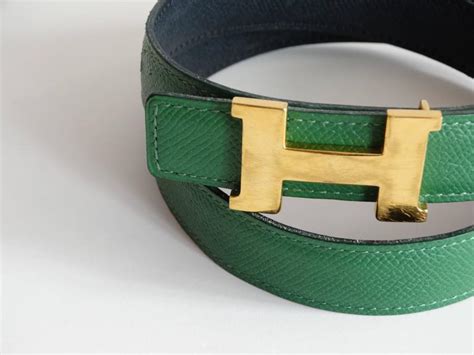 mint green hermes belt|Hermes leather belt set.